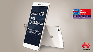 Le prix EISA : Le HUAWEI P8 surpasse la concurrence
