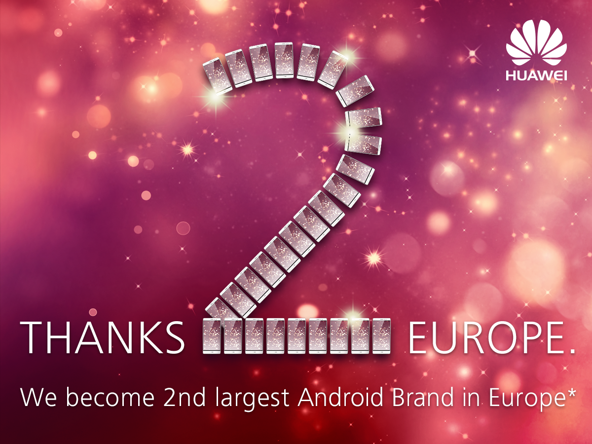 HUAWEI deuxième marque Android™ en Europe