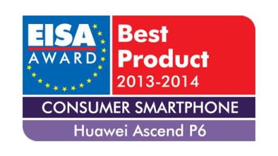 Huawei Ascend P6 je Europski potrošački Pametni telefon godine