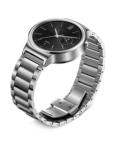 huawei stainless steel with leather strap smartwatch